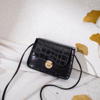 PU Leather Easy Matching Crossbody Bag soft surface crocodile grain PC