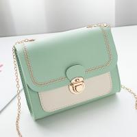 PU Leather Box Bag Shoulder Bag with chain & soft surface PC