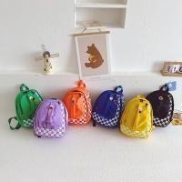PU Leather Easy Matching Backpack for children plaid PC