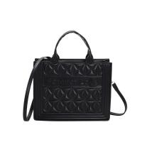 PU Leather Easy Matching Handbag attached with hanging strap geometric PC