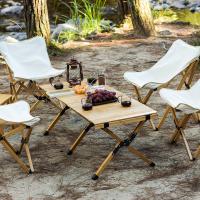 Moso Bamboo portable Outdoor Foldable Furniture Set durable & portable & detachable Solid yellow PC