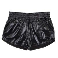 Patent Leather Shorts plain dyed Solid PC