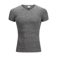 Coton T-shirt homme à manches courtes teint nature Solide plus de couleurs pour le choix pièce