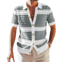 Acrylic Slim Man Knitwear & hollow patchwork PC