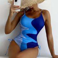 Polyamide & Polyester One-piece Swimsuit backless & padded printed PC