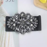 Crystal Glass & Nylon & Polyester Easy Matching Fashion Belt flexible & with rhinestone floral PC