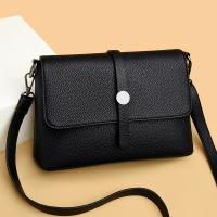 PU Leather Shoulder Bag with extra hanging strap & large capacity & soft surface PC