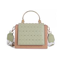 PU Leather Handbag attached with hanging strap & studded PC