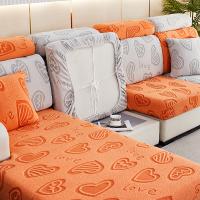 Suede Sofa Cover Afgedrukt hartpatroon meer kleuren naar keuze stuk