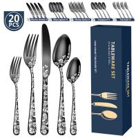 410 Stainless Steel Antirust & easy cleaning Cutlery Set twenty piece polished Set