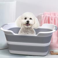 Thermo Plastic Rubber & Polypropylene-PP foldable Pet Bathing Tub portable PC