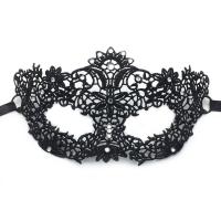Lace Creative Masquerade Mask iron-on black PC