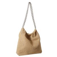 Straw & PU Leather Beach Bag & Easy Matching Woven Shoulder Bag PC