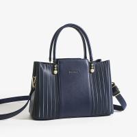 PU Leather Handbag large capacity & hardwearing & attached with hanging strap Solid PC