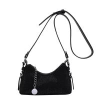 PU Leather Easy Matching Shoulder Bag durable & with rhinestone Solid PC