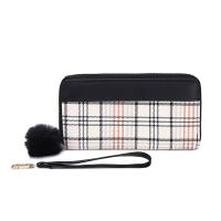 PU Leather Easy Matching Clutch Bag durable & hardwearing plaid PC