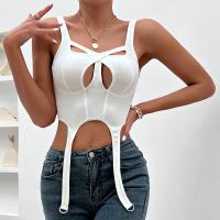 Spandex & Polyester Camisole slimming & skinny & hollow Others white PC