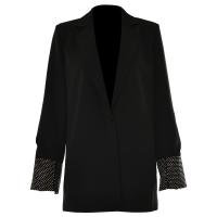 Polyester Slim Women Suit Coat iron-on Solid PC