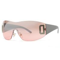 PC-Polycarbonate Sun Glasses one piece & anti ultraviolet & unisex Solid PC