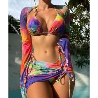 Polyester Bikini, Tie-Dye, mehr Farben zur Auswahl,  Festgelegt