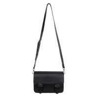 PU Leather Easy Matching Crossbody Bag Solid black PC