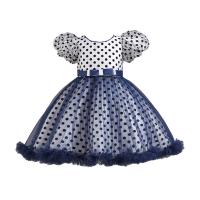 Polyester Soft & Ball Gown Girl One-piece Dress Cute dot PC