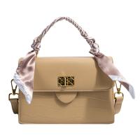 PU Leather Easy Matching Handbag attached with hanging strap Stone Grain PC