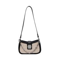 PU Leather Easy Matching Shoulder Bag with chain Argyle PC