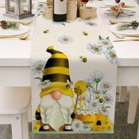 Cotton Linen thermostability Table Runner durable printed Cartoon PC