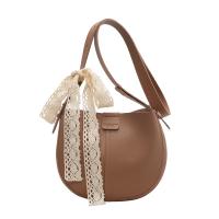 PU Leather Easy Matching & Bucket Bag Crossbody Bag soft surface Lichee Grain PC