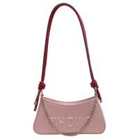 PU Leather Easy Matching Shoulder Bag with chain letter PC