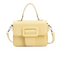 PU Leather Easy Matching Handbag attached with hanging strap Solid PC