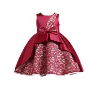 Polyester Meisje Eendelige jurk Bloemen meer kleuren naar keuze stuk