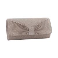 Polyester Sac d’embrayage Solide Champagne pièce
