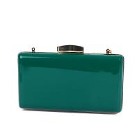 PU Leather & Polyester hard-surface Clutch Bag with chain Solid PC