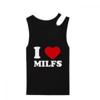 Polyester Slim Tank Top printed letter PC