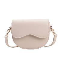 PU Leather Saddle & Easy Matching Crossbody Bag Solid PC