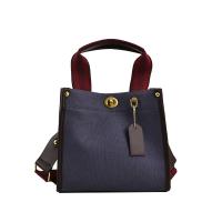 Cloth & PU Leather Tote Bag Handbag PC