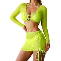 Spandex & Polyester Bikini, schlicht gefärbt, Solide, mehr Farben zur Auswahl,  Festgelegt
