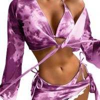 Polyamide & Spandex & Polyester Bikini Tie-dye meer kleuren naar keuze Instellen