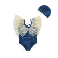 Polyamide & Polyester Girl Kids One-piece Swimsuit backless PC