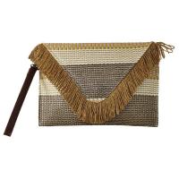 Straw Envelope Clutch Bag soft surface PC