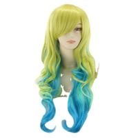 High Temperature Fiber can be permed and dyed & Wavy Wig for women mixed colors PC