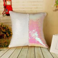 Sequin & Satin easy cleaning Throw Pillow Covers contrast color PC