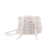 Coton polyester & Acrylique Crossbody Bag modèle bowknot Blanc pièce