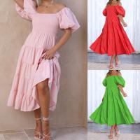 Polyester One-piece Dress slimming Solid PC