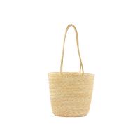 Straw Beach Bag & hard-surface Woven Shoulder Bag large capacity PC