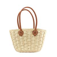 Straw Beach Bag Woven Shoulder Bag large capacity & soft surface PC
