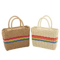 Straw Woven Tote soft surface & attached with hanging strap PC