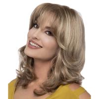 High Temperature Fiber Wavy Wig Can NOT perm or dye & for women gold PC